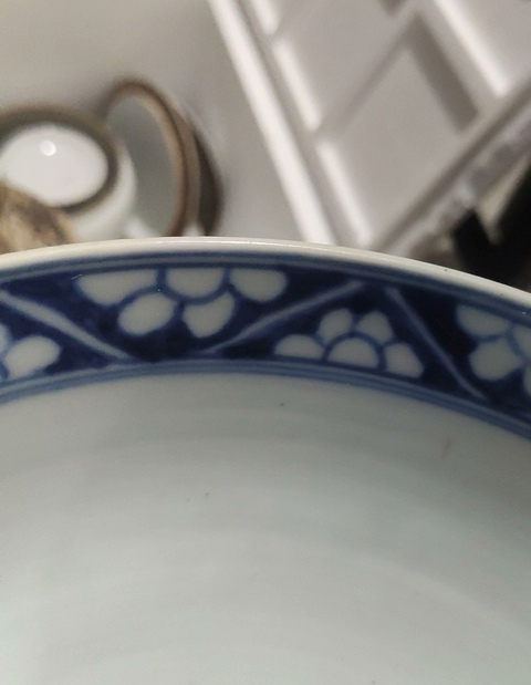 古玩陶瓷青花花卉紋碗一對真品鑒賞圖
