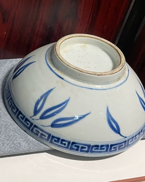 古玩陶瓷青花花卉紋碗一對真品鑒賞圖