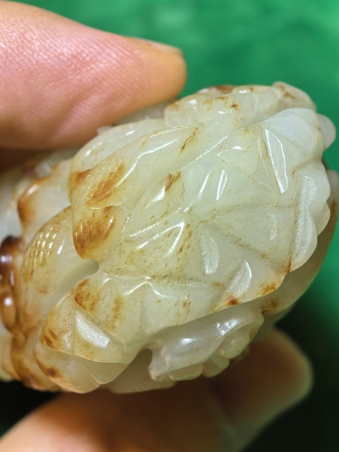 古玩玉器提油仿古“秋山玉”擺件真品鑒賞圖