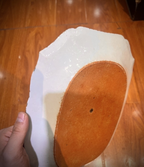 古玩陶瓷花卉紋廣彩盤真品鑒賞圖