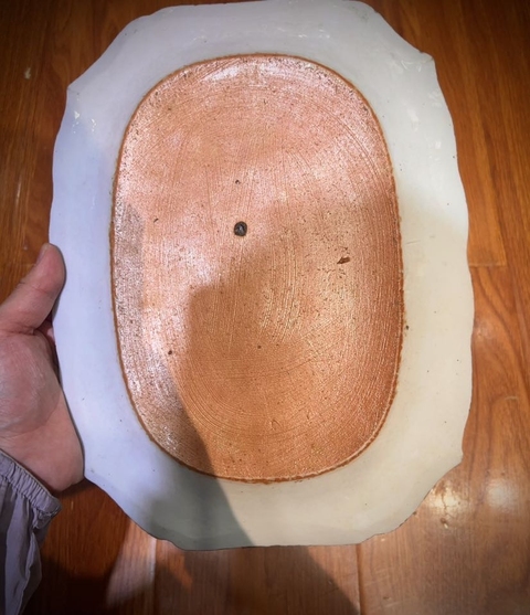 古玩陶瓷花卉紋廣彩盤真品鑒賞圖