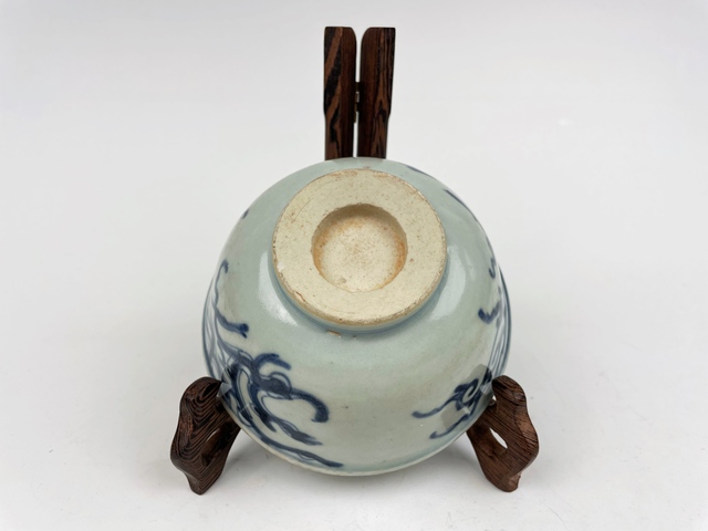 古玩陶瓷清早期·青花夔龍紋碗拍賣，當前價格0元
