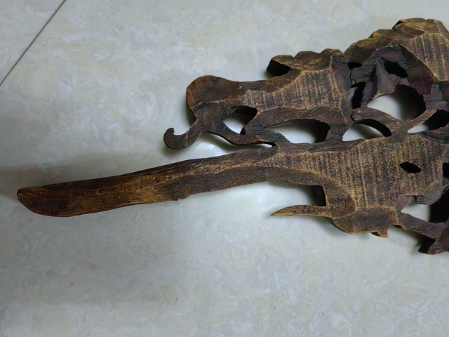 古玩雜項木雕“葫蘆萬代”真品鑒賞圖