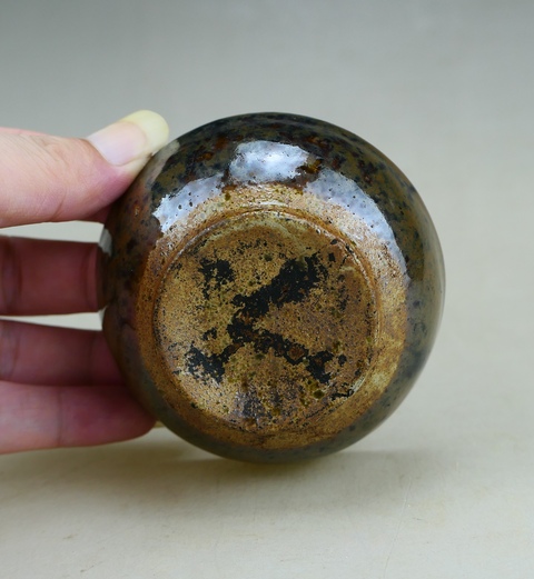 古玩陶瓷明代.窯變黑釉茶盞拍賣,當前價格1元