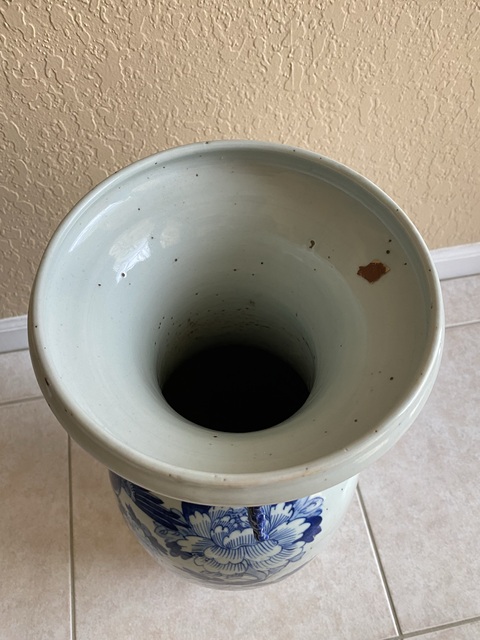 古玩陶瓷花鳥紋瓶真品鑒賞圖