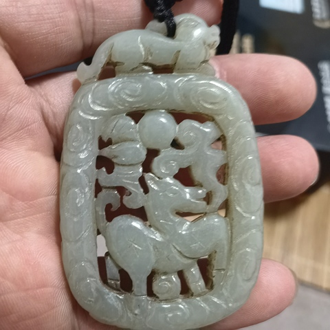 古玩玉器和田玉雕“福祿佩”真品鑒賞圖