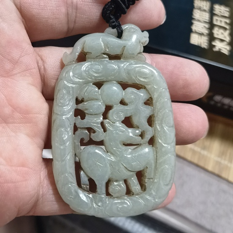 古玩玉器和田玉雕“福祿佩”真品鑒賞圖