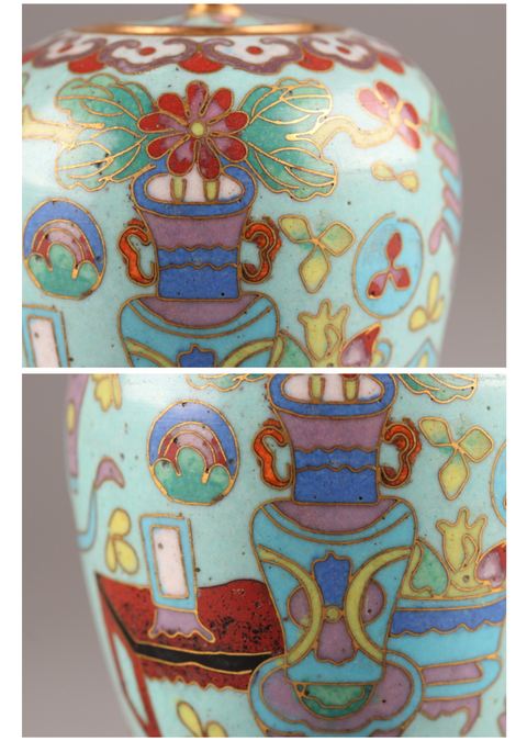 古玩陶瓷博古圖蓋罐真品鑒賞圖