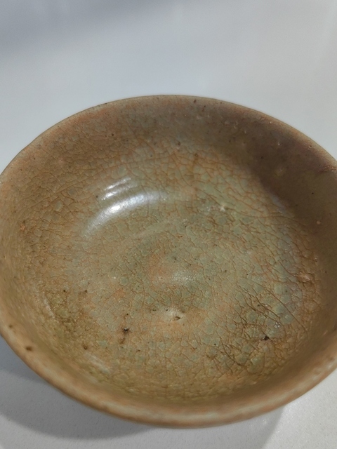 古玩陶瓷青瓷杯真品鑒賞圖