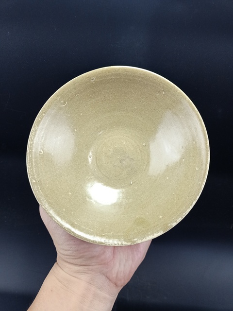 古玩陶瓷越窯青瓷斗笠碗真品鑒賞圖