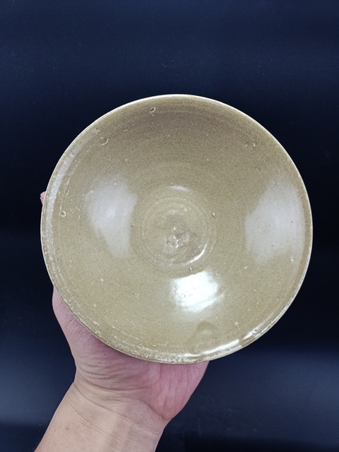 古玩陶瓷越窯青瓷斗笠碗真品鑒賞圖