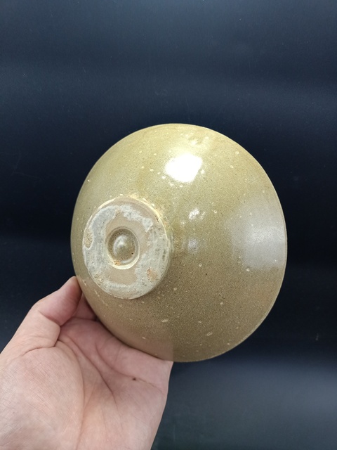 古玩陶瓷越窯青瓷斗笠碗真品鑒賞圖
