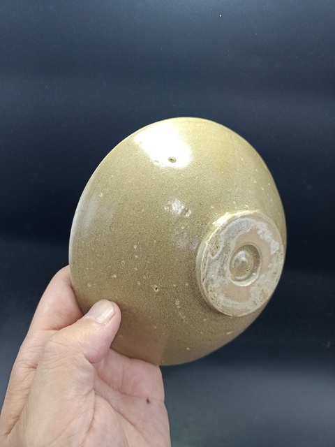 古玩陶瓷越窯青瓷斗笠碗真品鑒賞圖