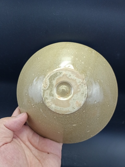 古玩陶瓷越窯青瓷斗笠碗真品鑒賞圖