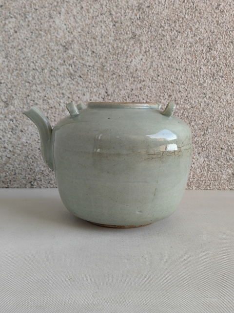 古玩陶瓷青釉四系壺拍賣,當前價格580元