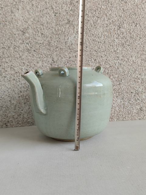 古玩陶瓷青釉四系壺拍賣,當前價格580元