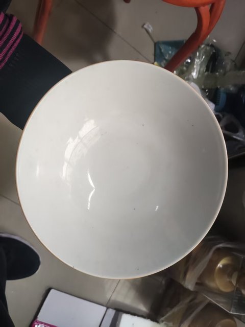 古玩陶瓷荷花粉彩碗真品鑒賞圖