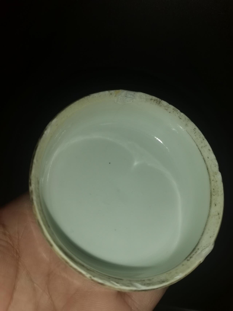 古玩陶瓷福壽三多紋礬紅疊盒真品鑒賞圖