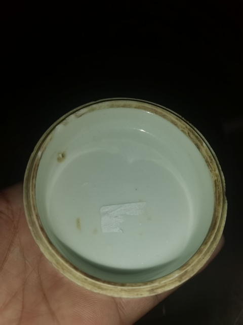 古玩陶瓷福壽三多紋礬紅疊盒真品鑒賞圖