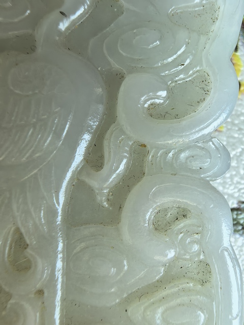 古玩玉器和田玉雕“龍鳳牌”真品鑒賞圖