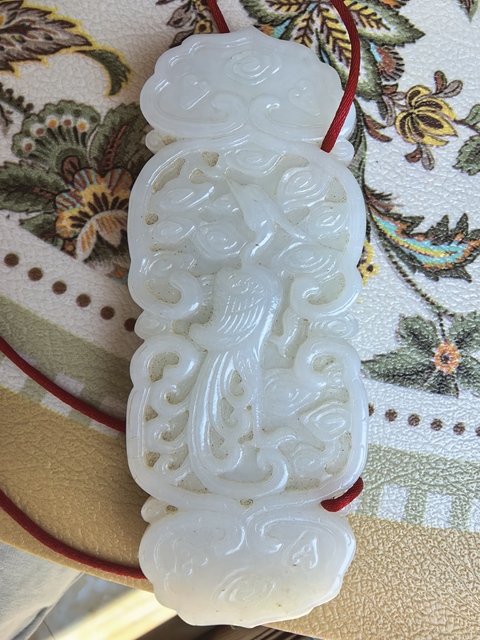 古玩玉器和田玉雕“龍鳳牌”真品鑒賞圖