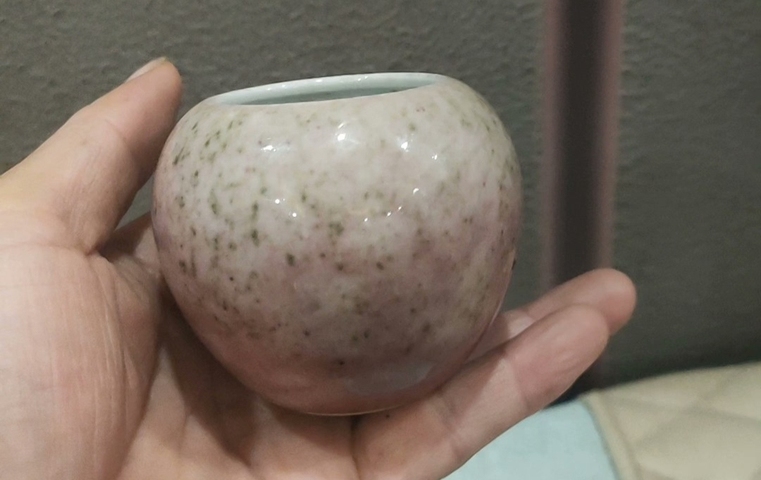 古玩陶瓷豇豆紅水呈真品鑒賞圖