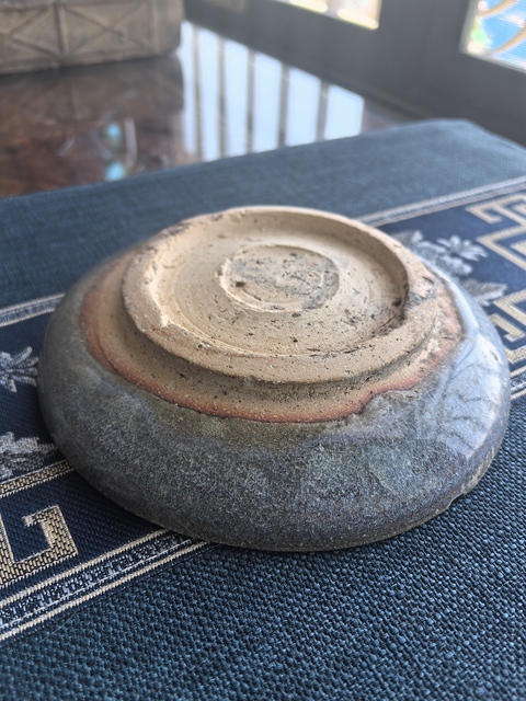 古玩陶瓷元代天青釉鈞窯盤真品鑒賞圖