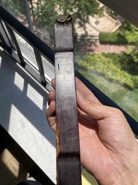 古玩雜項老花梨木椅子頂部木料真品鑒賞圖