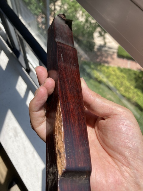 古玩雜項老花梨木椅子頂部木料真品鑒賞圖