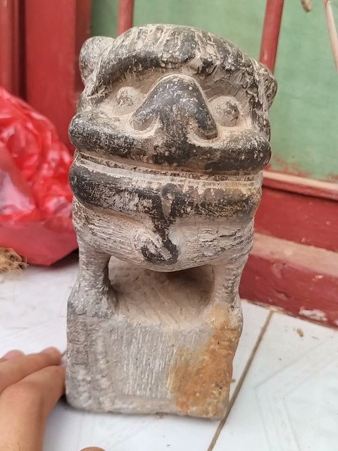 古玩雜項石獅子真品鑒賞圖