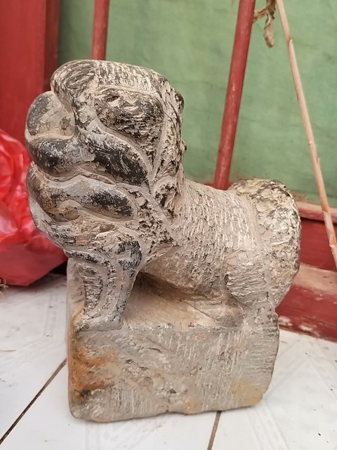 古玩雜項石獅子真品鑒賞圖