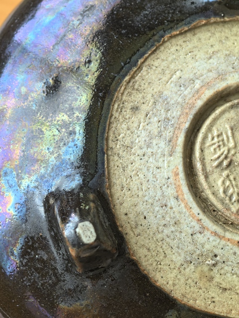 古玩陶瓷黑釉三足沖天耳香爐真品鑒賞圖