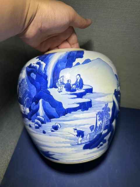 古玩陶瓷青花罐真品鑒賞圖