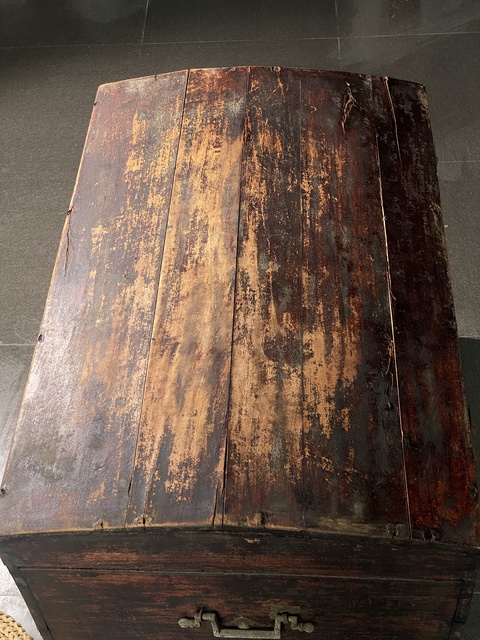 古玩雜項老木箱真品鑒賞圖