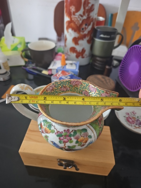 古玩陶瓷咸豐細路廣彩壺真品鑒賞圖
