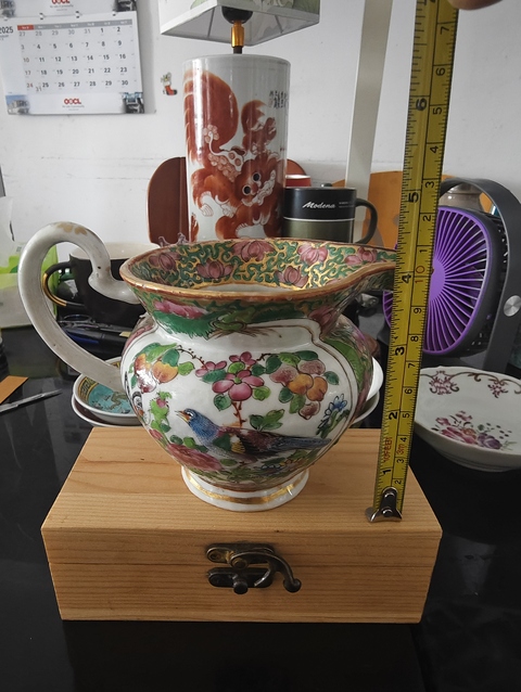 古玩陶瓷咸豐細路廣彩壺真品鑒賞圖