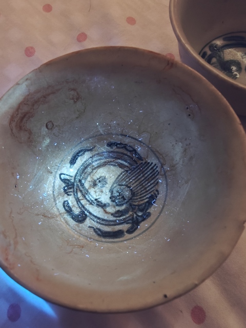 古玩陶瓷青花花卉紋碗真品鑒賞圖