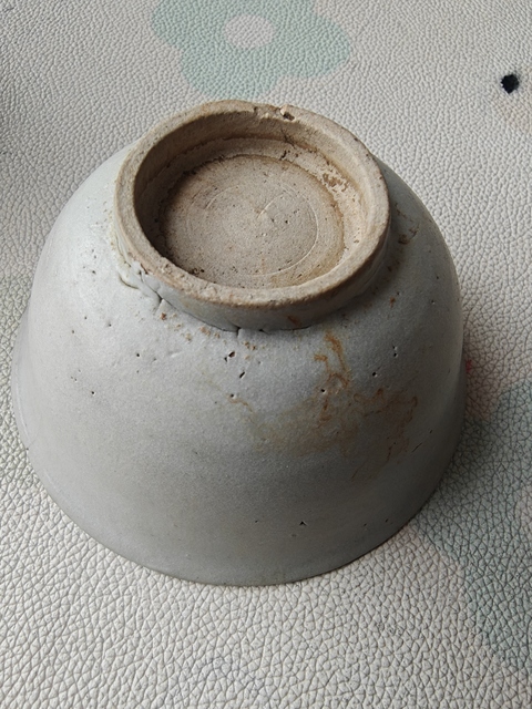 古玩陶瓷青花花卉紋碗真品鑒賞圖