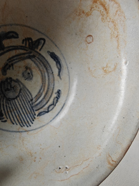 古玩陶瓷青花花卉紋碗真品鑒賞圖