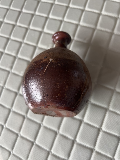 古玩陶瓷褐釉玉壺春瓶真品鑒賞圖