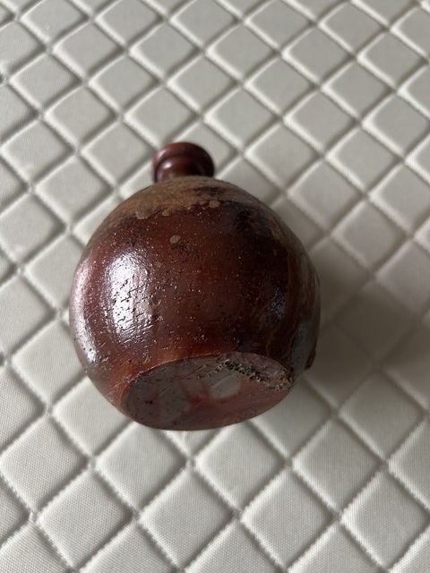古玩陶瓷褐釉玉壺春瓶真品鑒賞圖