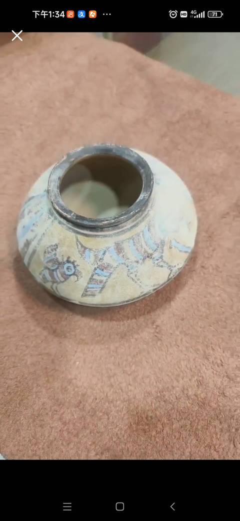 古玩陶瓷彩繪陶罐真品鑒賞圖