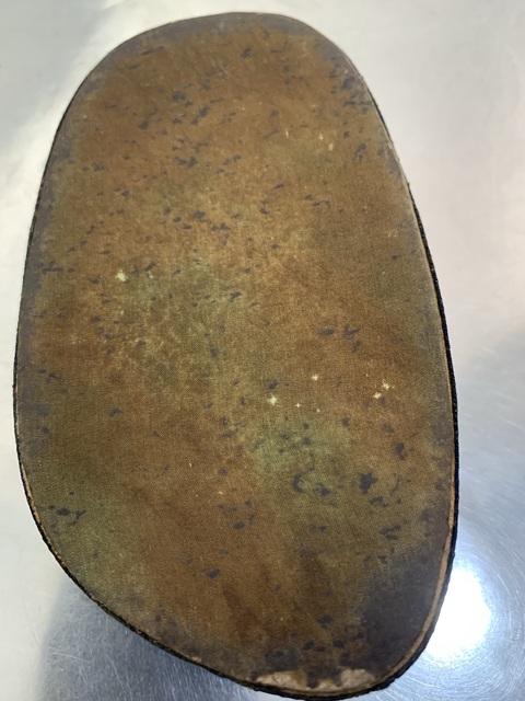 古玩雜項織錦花布包邊木座真品鑒賞圖