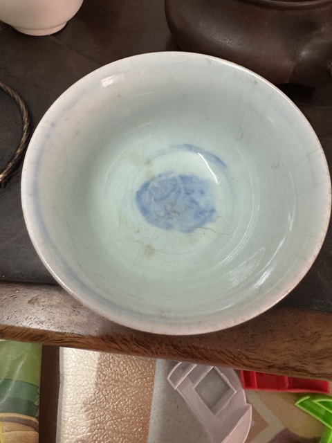 古玩陶瓷青花酒杯真品鑒賞圖