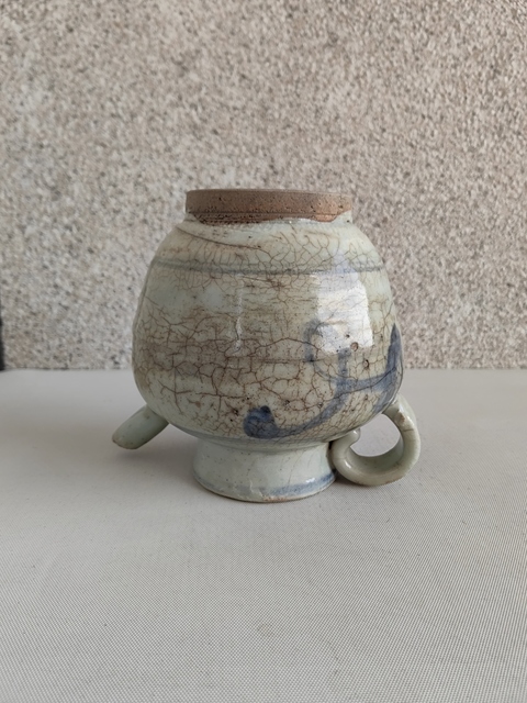 古玩陶瓷青花花卉紋執壺拍賣,當前價格450元