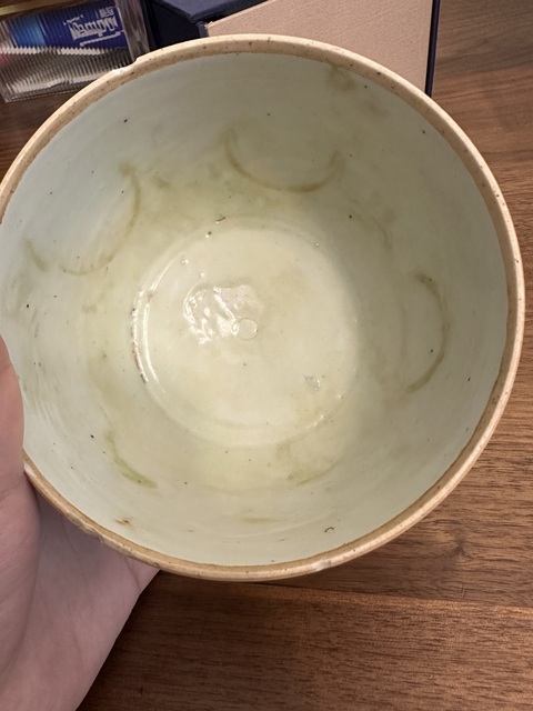 古玩陶瓷青花云蝠紋蓋缸真品鑒賞圖