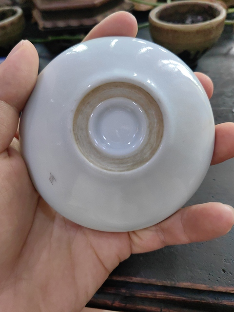 古玩陶瓷淺絳彩山水紋洗真品鑒賞圖