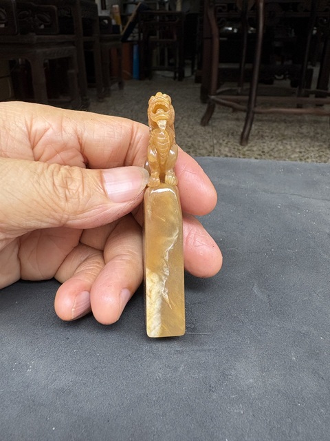 古玩雜項巴林石印章真品鑒賞圖