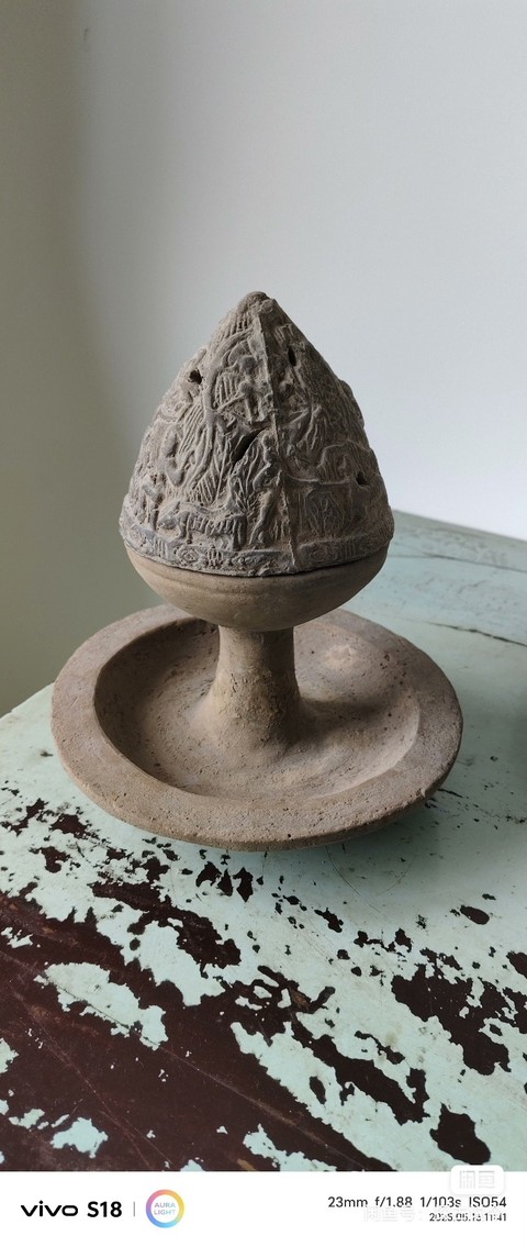 古玩陶瓷陶博山爐真品鑒賞圖