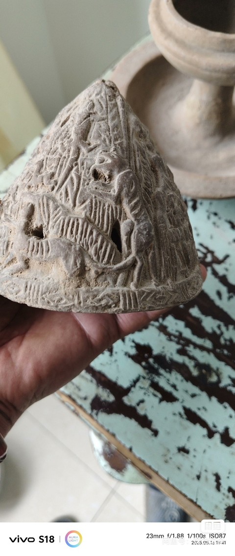 古玩陶瓷陶博山爐真品鑒賞圖